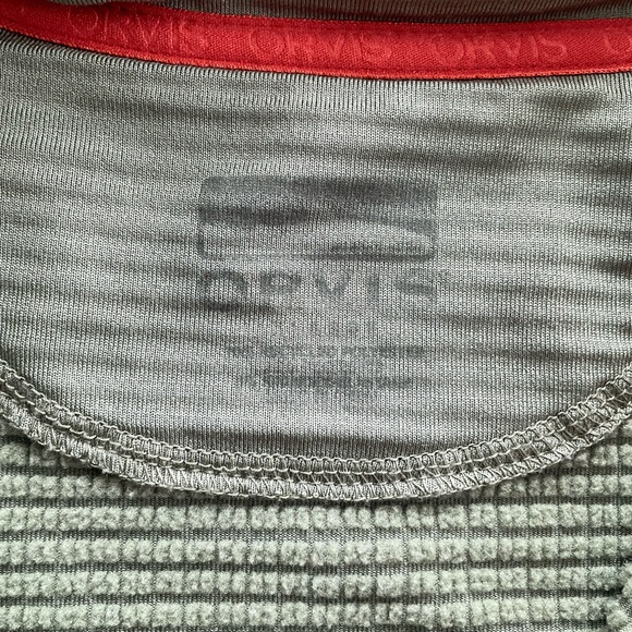 Orvis Horseshoe Hills Fleece 1/2 Zip Womens XL Green Navy Stretch Relaxed 3J79 - Picture 6 of 12